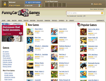 Tablet Screenshot of funnycargames.com
